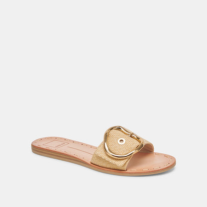 DANNA SANDALS NATURAL RAFFIA - NATURAL RAFFIA