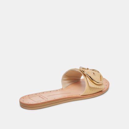 DANNA SANDALS NATURAL RAFFIA - NATURAL RAFFIA