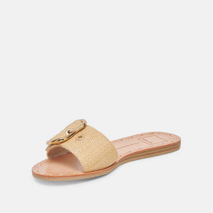 DANNA SANDALS NATURAL RAFFIA - NATURAL RAFFIA