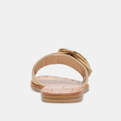 DANNA SANDALS NATURAL RAFFIA - NATURAL RAFFIA