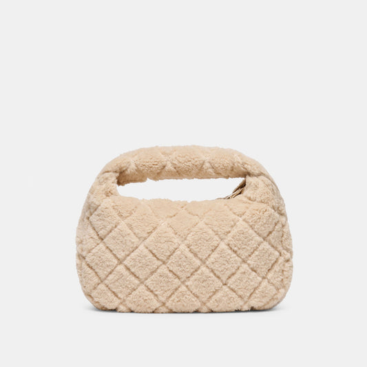 Frankie Natural Plush Handbag - NATURAL PLUSH