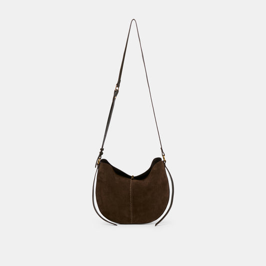 Bennett Espresso Suede Crossbody - ESPRESSO SUEDE