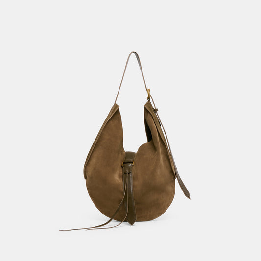 Oakley Olive Suede Tote - OLIVE SUEDE