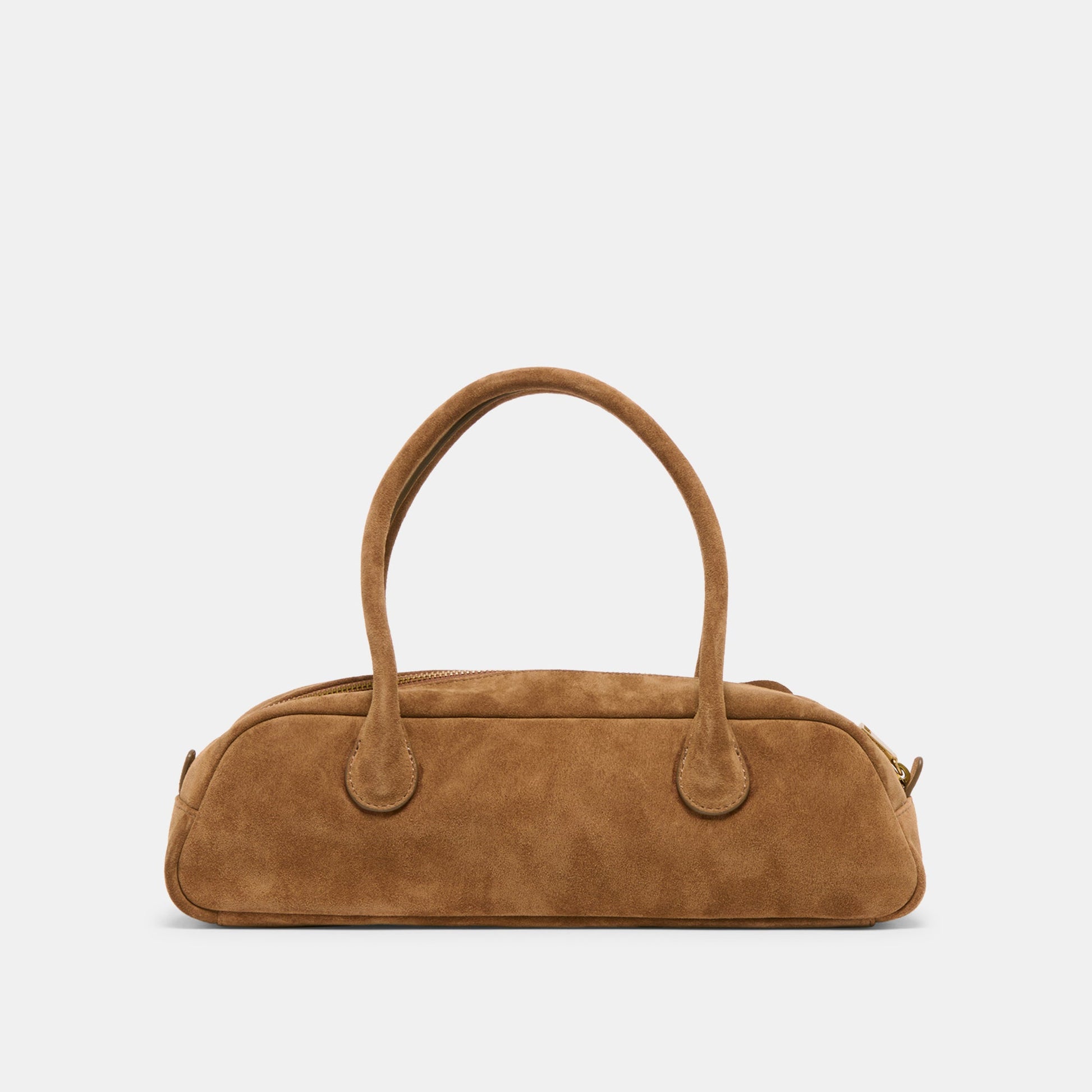 Boracay Brown Suede Shoulder Bag - BROWN SUEDE