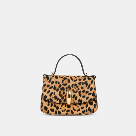 Lucia Leopard Calf Hair Crossbody - LEOPARD CALF HAIR