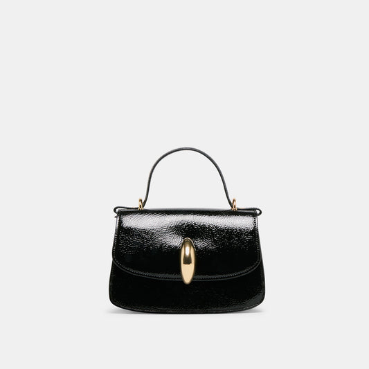 Lucia Black Crackled Stella Crossbody - BLACK CRACKLED STELLA