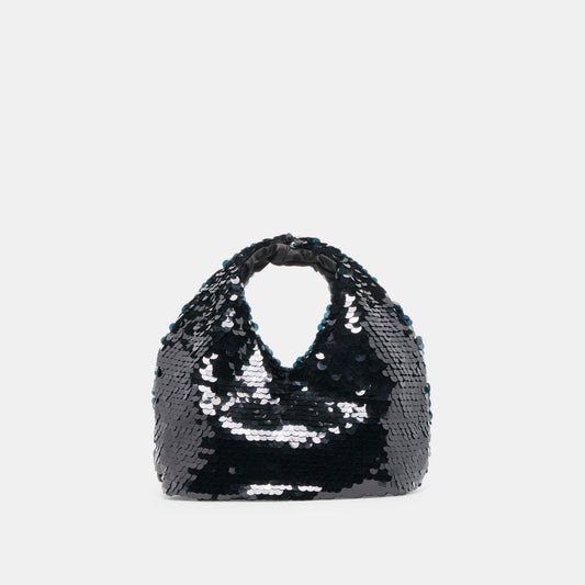 Dahlia Sequin Black Sequin Handbag - BLACK SEQUIN