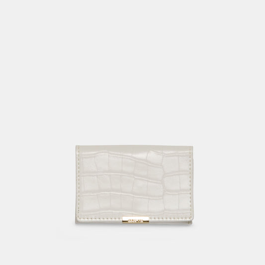 Mini-Me White Croco Stella Wallet - WHITE CROCO STELLA