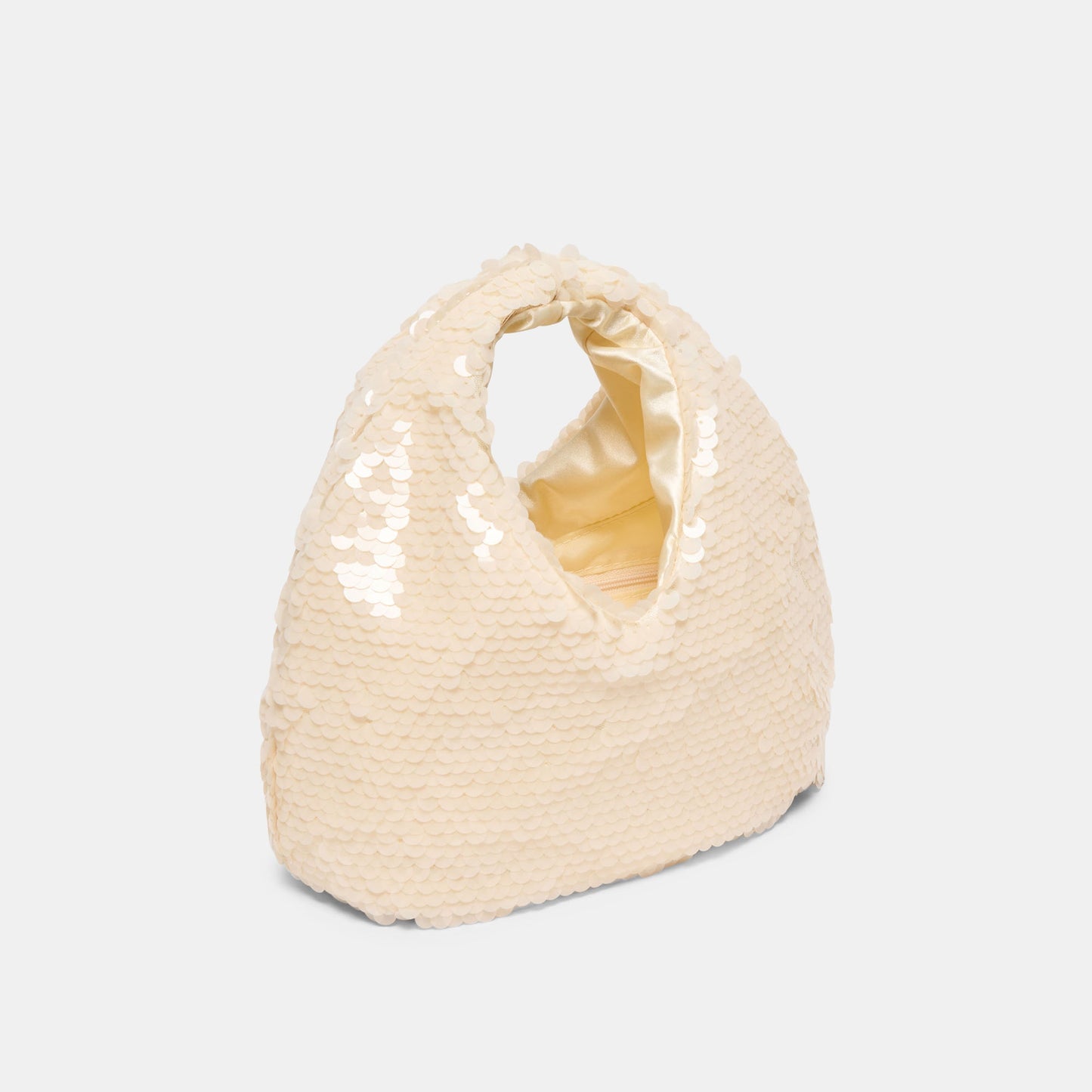 Dahlia Sequin Ivory Sequin Handbag - IVORY SEQUIN