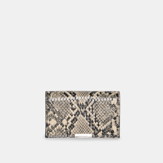 Mini-Me Black White Snake Stella Wallet - BLACK WHITE SNAKE STELLA