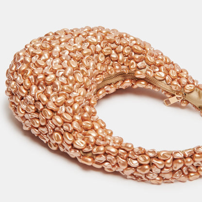 PEARLA SHOULDER BAG GOLD FAUX PEARL - GOLD FAUX PEARL