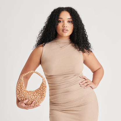 PEARLA SHOULDER BAG GOLD FAUX PEARL - GOLD FAUX PEARL