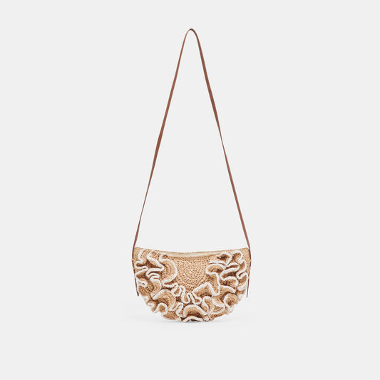 Atrani Natural Raffia Crossbody - NATURAL RAFFIA