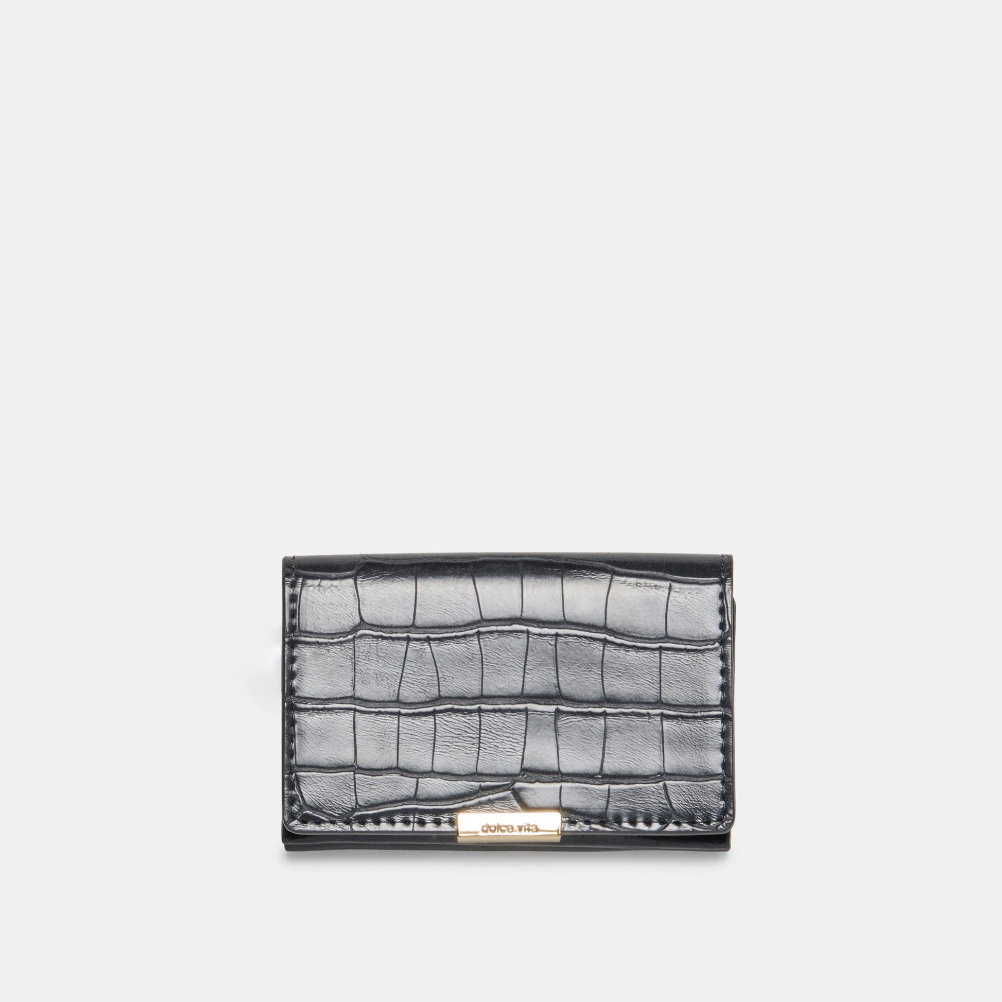 Mini-Me Grey Croco Stella Wallet - GREY CROCO STELLA