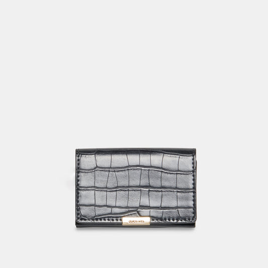 Mini-Me Grey Croco Stella Wallet - GREY CROCO STELLA