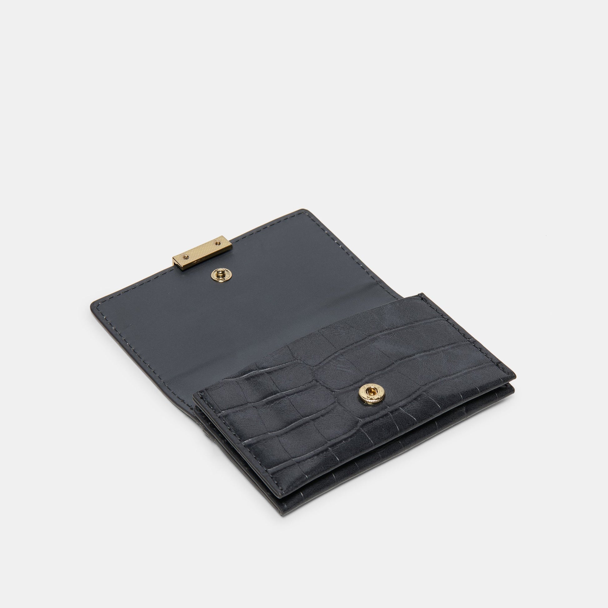 Mini-Me Grey Croco Stella Wallet - GREY CROCO STELLA