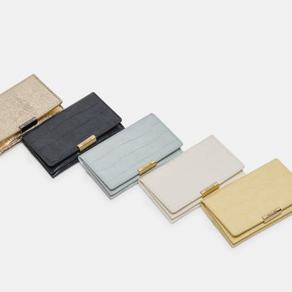 Mini-Me Grey Croco Stella Wallet - GREY CROCO STELLA