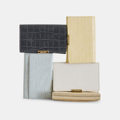 Mini-Me Grey Croco Stella Wallet - GREY CROCO STELLA