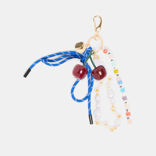 Dolce Vita Blue Multi Beaded Bag Charm - BLUE MULTI