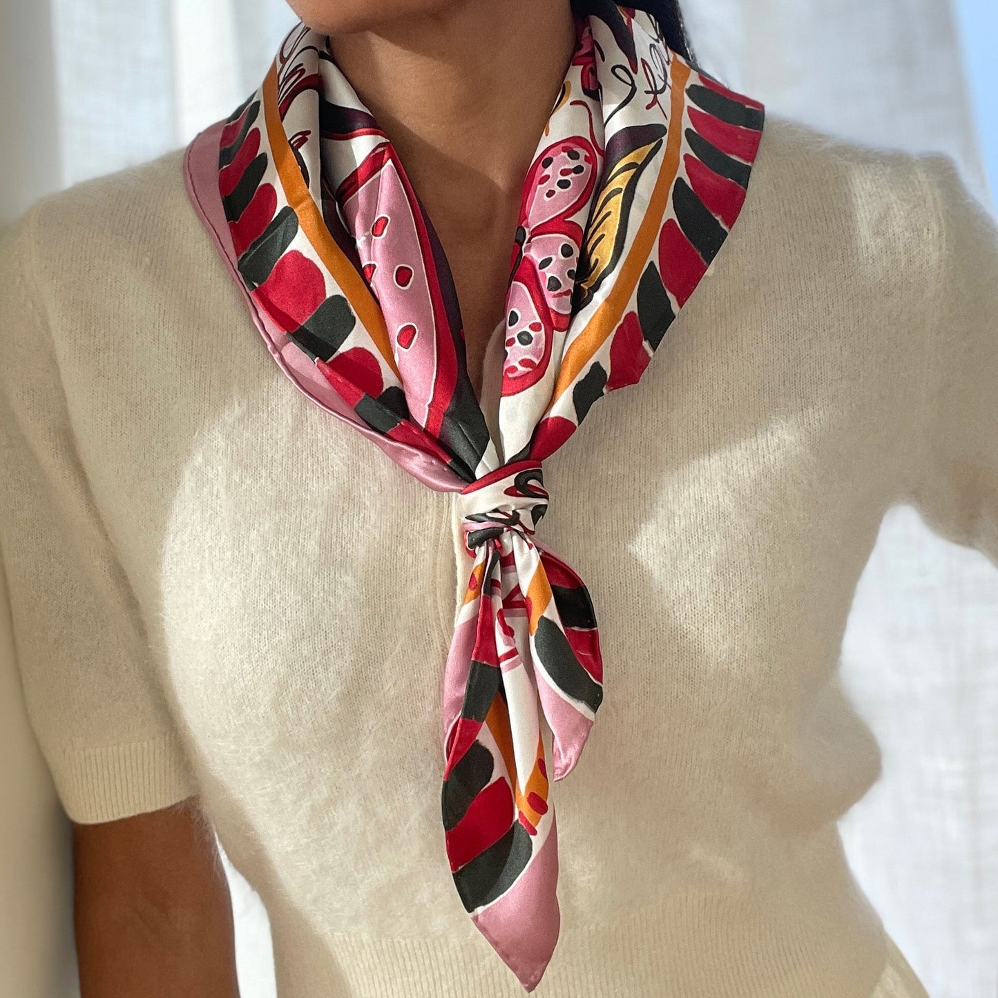 Fruit Pink Multi Scarf - PINK MULTI