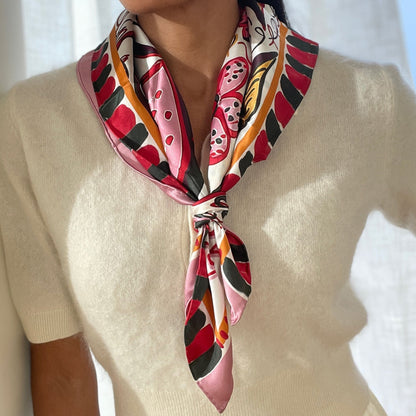 Fruit Pink Multi Scarf - PINK MULTI