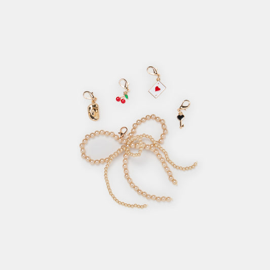 GOLD BOW CHARM PACKAGE ASSORTED - ASSORTED