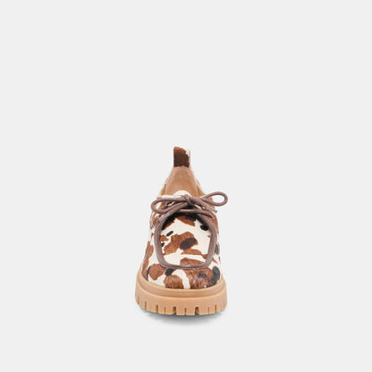 Milza Cocoa Calf Hair Loafers - COCOA CALF HAIR